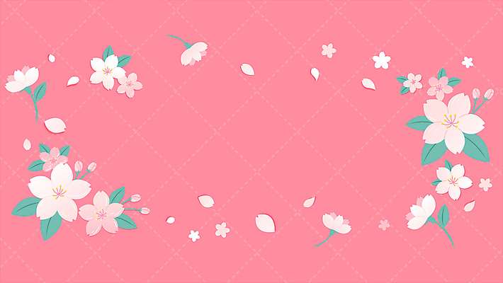 배너 가로배너 꽃잎 분홍색 잎 봄꽃 사람없음 봄 벚꽃 꽃프레임 카피스페이스 모션그래픽 MP4 MOV 식물 계절 꽃 컬러 프레임 가로 공백 동영상 파일형식