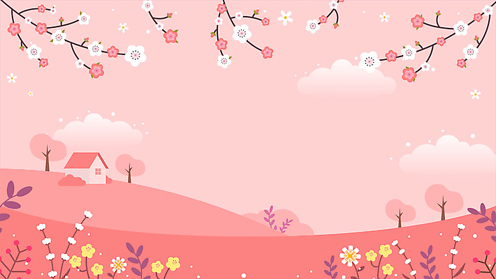 나무 구름 분홍색 백그라운드 자연 주택 풍경 초원 사람없음 봄풍경 봄 벚꽃 풀잎 카피스페이스 봄배경 모션그래픽 MP4 MOV 자연요소 식물 계절 꽃 컬러 잎 건물 공백 풀_식물 생태계 동영상 파일형식