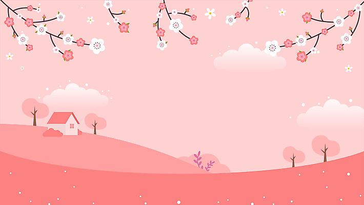 나무 구름 분홍색 백그라운드 자연 주택 풍경 초원 사람없음 봄풍경 봄 벚꽃 카피스페이스 봄배경 모션그래픽 MP4 MOV 자연요소 식물 계절 꽃 컬러 건물 공백 생태계 동영상 파일형식