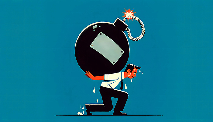 JPG 전신 남자 백그라운드 일러스트 한명 정장 성인 비즈니스맨 디지털합성 땀 업기 시한폭탄 연금 성인남자한명만 편집소스 국내일러스트 AI일러스트 AI콘텐츠 1 옷 비즈니스 모션 사람 직장인 폭탄 남자한명만 성인남자만 파일형식