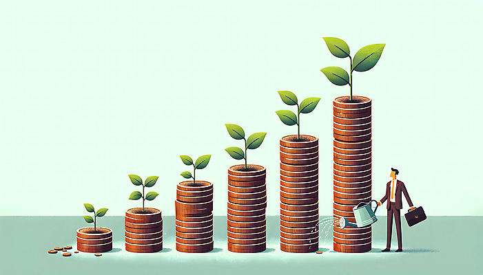 JPG 전신 남자 백그라운드 서류가방 일러스트 한명 들기 정장 성인 새싹 물뿌리개 비즈니스맨 디지털합성 동전탑 연금 성인남자한명만 편집소스 국내일러스트 AI일러스트 AI콘텐츠 식물 1 옷 가방 비즈니스 모션 사람 쌓기 동전 직장인 남자한명만 성인남자만 파일형식