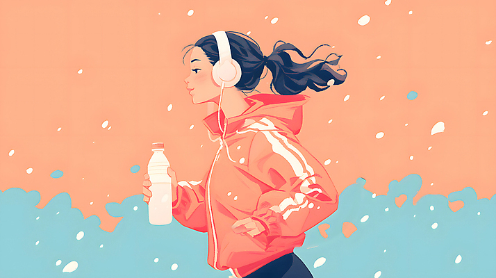 JPG 여자 백그라운드 일러스트 한명 상반신 성인 운동복 달리기 조깅 주황색 헤드셋 물병 디지털합성 러닝 성인여자한명만 편집소스 국내일러스트 AI일러스트 AI콘텐츠 1 옷 컬러 음향기기 모션 사람 운동 헤드폰 물통 여자한명만 성인여자만 파일형식