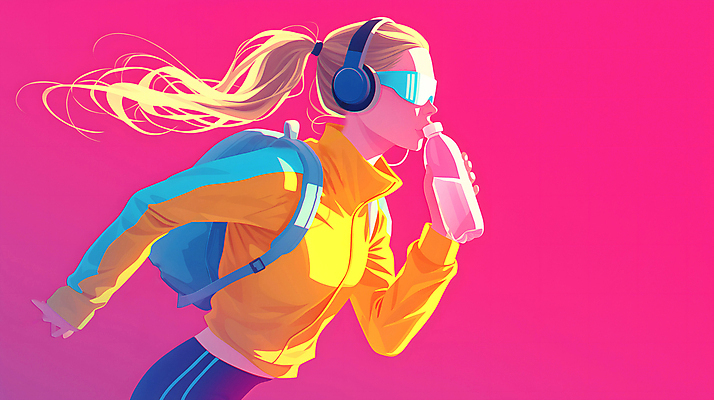 JPG 여자 백그라운드 일러스트 한명 상반신 성인 빨간색 운동복 달리기 조깅 헤드셋 물병 디지털합성 러닝 성인여자한명만 편집소스 국내일러스트 AI일러스트 AI콘텐츠 1 옷 컬러 음향기기 모션 사람 운동 헤드폰 물통 여자한명만 성인여자만 파일형식