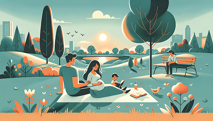 JPG 전신 나무 구름 공원 여자 남자 꽃 행복 어린이 백그라운드 벤치 일러스트 가족 조류 휴식 앉기 소년 잔디 여러명 성인 책 독서 태양 산책 임신 출산 풀잎 디지털합성 돗자리 편집소스 국내일러스트 AI일러스트 AI콘텐츠 자연요소 식물 동물 공공시설 감정 다수 컨셉 잎 의자 관계 모션 사람 풀_식물 파일형식