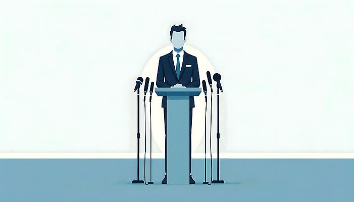 JPG 전신 남자 백그라운드 일러스트 한명 서기 정장 성인 파란색 발표 디지털합성 마이크 단상 성인남자한명만 편집소스 국내일러스트 AI일러스트 AI콘텐츠 1 옷 컬러 음향기기 모션 사람 남자한명만 성인남자만 파일형식