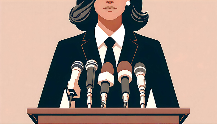 JPG 여자 백그라운드 일러스트 한명 정장 상반신 성인 귀걸이 발표 디지털합성 마이크 단상 성인여자한명만 편집소스 국내일러스트 AI일러스트 AI콘텐츠 1 옷 음향기기 장신구 사람 여자한명만 성인여자만 파일형식