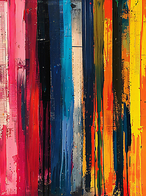 JPG 예술 백그라운드 일러스트 붓터치 추상 사람없음 컬러풀 페인트 물감 화려 디지털합성 질감 편집소스 국내일러스트 AI일러스트 AI콘텐츠 컬러 컨셉 무늬 미술도구 파일형식