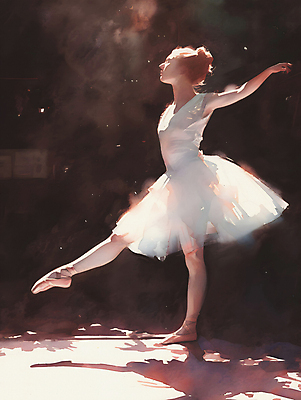 JPG 전신 여자 백그라운드 일러스트 수채화 한명 성인 빛 공연 우아함 발레 디지털합성 발레리나 발레복 성인여자한명만 편집소스 국내일러스트 AI일러스트 AI콘텐츠 1 옷 컨셉 사람 이벤트 춤 여자한명만 성인여자만 파일형식