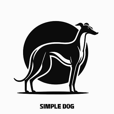 백그라운드 일러스트 사람없음 귀여움 검은색 강아지 심볼 디지털합성 심플 프로필 그레이하운드 편집소스 국내일러스트 AI파일 컬러 컨셉 반려동물 개 하운드 파일형식 벡터