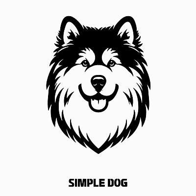 백그라운드 일러스트 사람없음 머리 귀여움 검은색 강아지 심볼 디지털합성 심플 프로필 편집소스 국내일러스트 AI파일 컬러 컨셉 신체부위 반려동물 개 파일형식 벡터