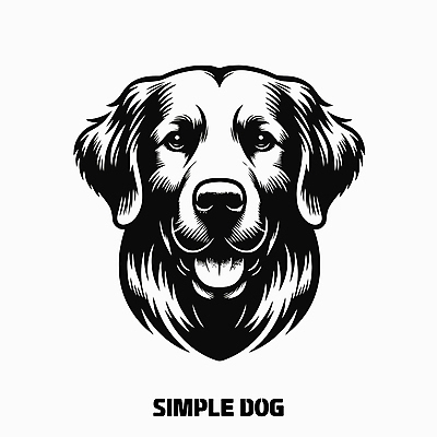 백그라운드 일러스트 사람없음 머리 귀여움 검은색 리트리버 강아지 심볼 디지털합성 심플 프로필 편집소스 국내일러스트 AI파일 컬러 컨셉 신체부위 반려동물 개 파일형식 벡터