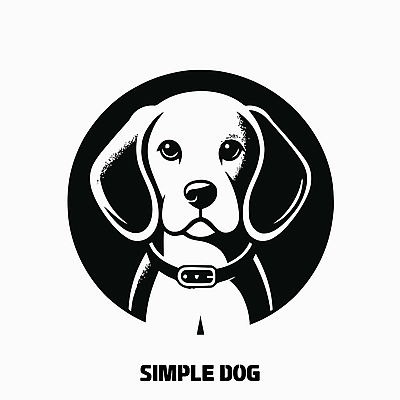 백그라운드 일러스트 사람없음 머리 귀여움 검은색 강아지 심볼 디지털합성 심플 비글 프로필 편집소스 국내일러스트 AI파일 컬러 컨셉 신체부위 반려동물 개 파일형식 벡터