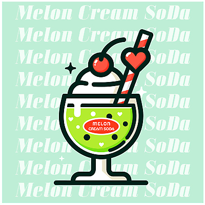 일러스트 아이스크림 빨대 사람없음 초록색 하트 체리 달콤 크림 메론소다 민트색 소다 에이드 탄산 국내일러스트 AI파일 모양 음료 컬러 과일 디저트 맛 파일형식 벡터
