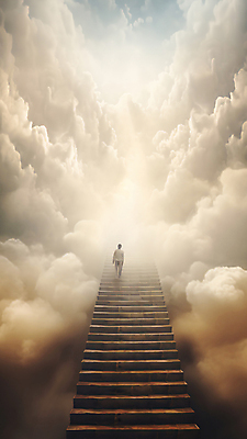 JPG 전신 구름 편집이미지 남자 길 하늘 한명 사람 성인 빛 계단 희망 신비 오르기 천국 성인남자한명만 이미지편집 편집실사 AI컴퓨터그래픽 AI콘텐츠 자연요소 1 감정 컨셉 모션 CG 남자한명만 성인남자만 파일형식