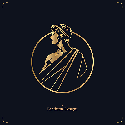 디자인 남자 일러스트 한명 성인 검은색 금색 신 심볼 그리스 신화 그리스로마신화 성인남자한명만 국내일러스트 AI파일 1 유럽 종교 컬러 사람 남자한명만 성인남자만 파일형식 벡터