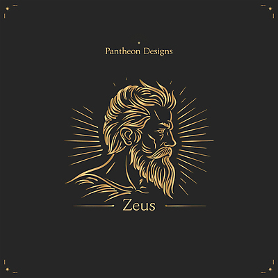 디자인 남자 얼굴 일러스트 한명 성인 검은색 신 왕 심볼 그리스 신화 그리스로마신화 제우스 성인남자한명만 국내일러스트 AI파일 1 유럽 종교 컬러 사람 신체부위 신_종교 남자한명만 성인남자만 파일형식 벡터