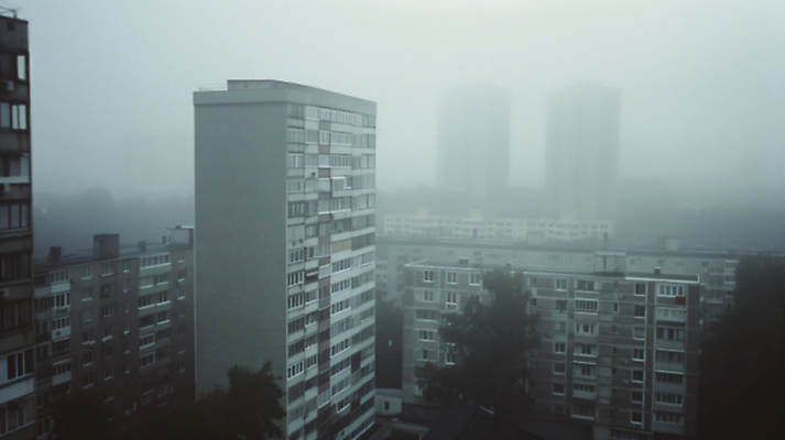 JPG 편집이미지 사람없음 건물 도시 환경오염 도심 디지털합성 먼지 대기오염 흐림 황사 미세먼지 편집실사 AI포토 AI콘텐츠 건축물 컨셉 날씨 CG 파일형식