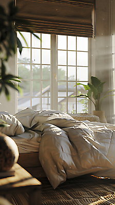 JPG 편집이미지 라이프스타일 여행 호텔 휴식 사람없음 여름휴가 이불 침대 디지털합성 힐링 호캉스 편집실사 AI포토 AI콘텐츠 가구 컨셉 침구 숙소 휴가 생활 바캉스 CG 파일형식 여름_계절