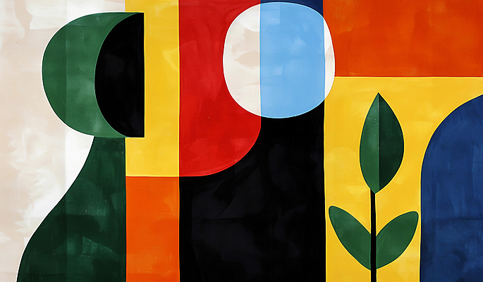 JPG 백그라운드 잎 일러스트 추상 사람없음 그래픽 심플 미니멀 국내일러스트 AI일러스트 AI콘텐츠 식물 무늬 파일형식