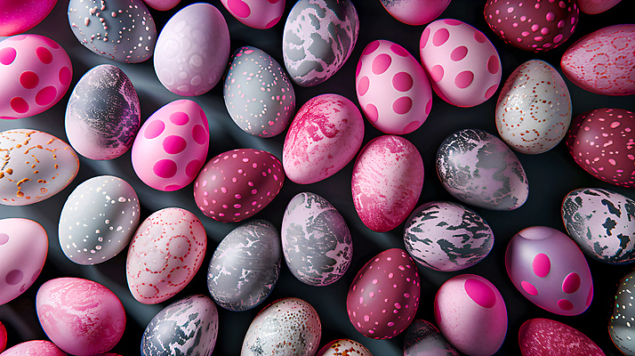 JPG 편집이미지 기독교 분홍색 백그라운드 사람없음 회색 가득함 부활절계란 편집실사 AI포토 AI콘텐츠 종교 컬러 부활절 계란 CG 파일형식