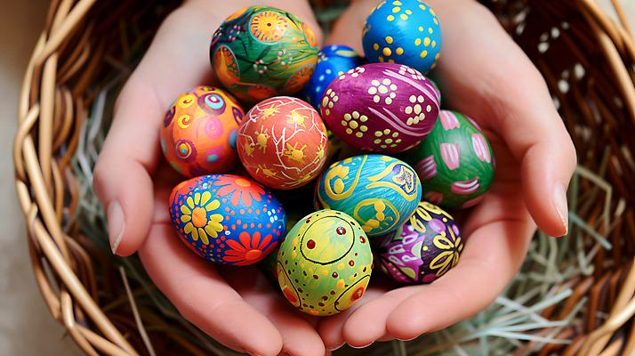 JPG 편집이미지 손 기독교 백그라운드 들기 신체부위 컬러풀 부활절계란 편집실사 AI인물포토 AI콘텐츠 종교 컬러 모션 부활절 사람 계란 CG 파일형식 AI포토