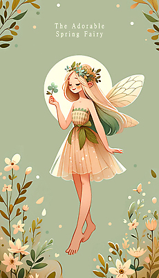 전신 PSD 캐릭터 여자 꽃 어린이 날개 일러스트 요정 한명 소녀 연두색 귀여움 봄 오브젝트 소녀한명만 일러캐릭터 식물 1 계절 컨셉 사람 초록색 여자한명만 소녀만 파일형식