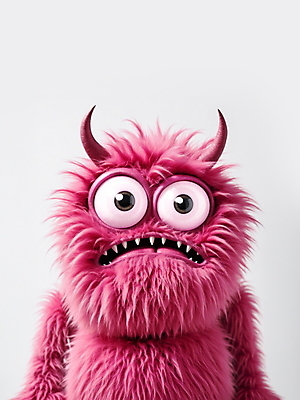 JPG 편집이미지 캐릭터 한마리 털 뿔 사람없음 귀여움 자주색 디지털합성 애니메이션 몬스터 편집소스 이미지편집 편집실사 AI컴퓨터그래픽 AI콘텐츠 1 컬러 컨셉 CG 파일형식