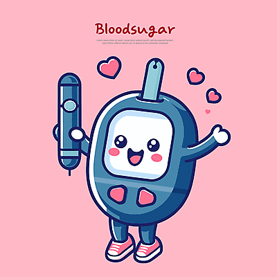 캐릭터 일러스트 의학 건강 들기 사람없음 하트 혈액 당뇨병 혈당 혈당계 혈액채취 일러캐릭터 AI파일 모양 모션 의료용품 질병 파일형식 벡터