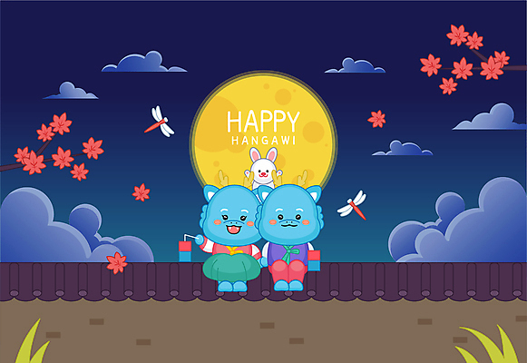 명절 기념일 단풍 일러스트 앉기 사람없음 추석 보름달 가을 잠자리 한복 청사초롱 기와담장 청룡캐릭터 일러캐릭터 AI파일 캐릭터 한국전통 전통 계절 곤충 잎 모션 기와 이벤트 담장 달 전통의상 용캐릭터 초롱 청룡 파일형식 벡터