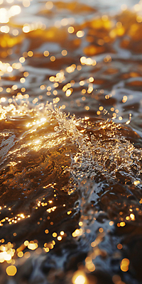 JPG 편집이미지 물결 바다 자연 사람없음 야외 반짝임 햇빛 물방울 수면 편집실사 AI포토 AI콘텐츠 모션 물 태양 CG 생태계 파일형식