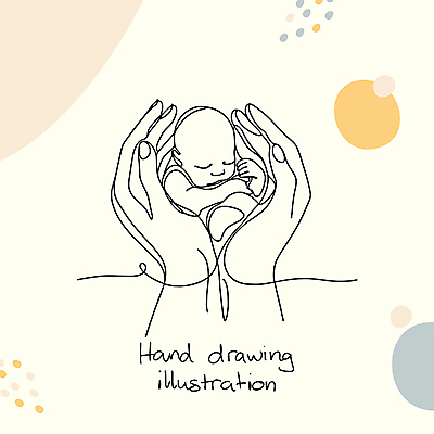 손 선 라인일러스트 일러스트 한명 신체부위 아기 신생아 손그림 손모으기 드로잉 국내일러스트 AI파일 1 미술 사람 손짓 파일형식 벡터