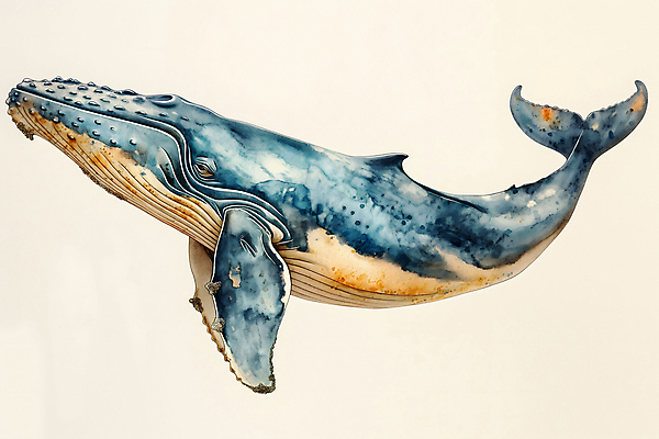 JPG 백그라운드 일러스트 사람없음 파란색 고래 디지털합성 질감 편집소스 국내일러스트 AI일러스트 AI콘텐츠 컬러 포유류 수중동물 파일형식