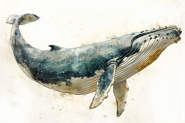 JPG 백그라운드 일러스트 사람없음 파란색 고래 디지털합성 질감 편집소스 국내일러스트 AI일러스트 AI콘텐츠 컬러 포유류 수중동물 파일형식