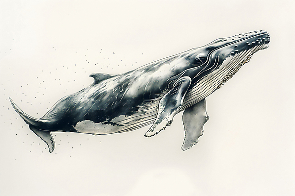 JPG 백그라운드 일러스트 사람없음 파란색 고래 디지털합성 질감 편집소스 국내일러스트 AI일러스트 AI콘텐츠 컬러 포유류 수중동물 파일형식