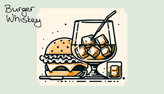 음료 술잔 일러스트 잔 주류 사람없음 얼음 햄버거 알코올 복고 위스키 국내일러스트 AI파일 자연요소 식기 패스트푸드 파일형식 벡터