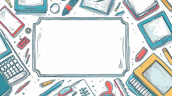 JPG 교육 일러스트 수업 프레임 사람없음 노트북 펜 디지털합성 스프링노트 서류판 카피스페이스 국내일러스트 AI일러스트 AI콘텐츠 전자제품 필기구 사무용품 공책 공백 파일형식