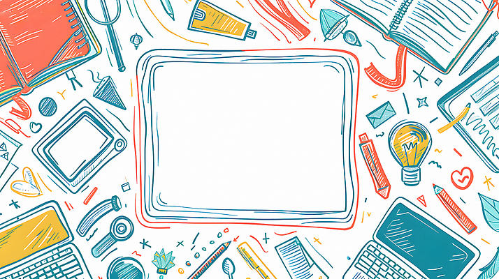 JPG 교육 일러스트 전구 수업 프레임 사람없음 노트북 펜 편지지 디지털합성 스프링노트 카피스페이스 국내일러스트 AI일러스트 AI콘텐츠 전자제품 필기구 공책 공백 편지 파일형식