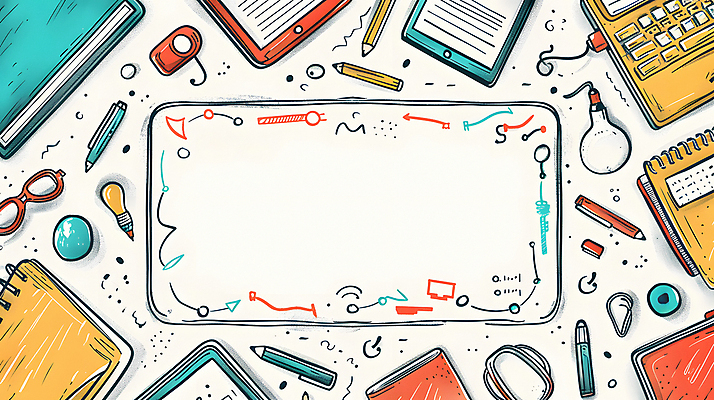 JPG 교육 안경 일러스트 수업 프레임 사람없음 노트북 태블릿 펜 디지털합성 스프링노트 카피스페이스 국내일러스트 AI일러스트 AI콘텐츠 잡화 전자제품 스마트기기 필기구 공책 공백 파일형식