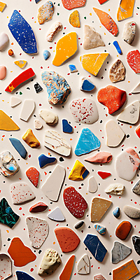 JPG 편집이미지 백그라운드 패턴 사람없음 혼합 타일 디지털합성 질감 대리석 편집소스 테라조 편집실사 AI포토 AI콘텐츠 무늬 재료 CG 파일형식