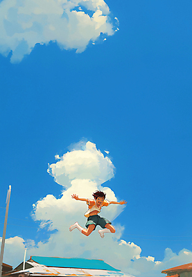 JPG 구름 남자 행복 어린이 일러스트 청소년 놀이 하늘 팔벌리기 지붕 밝음 한명 소년 여름 점프 에너지 자유 디지털합성 즐거움 역동적 활기 긍정적 소년한명만 편집소스 국내일러스트 AI일러스트 AI콘텐츠 자연요소 1 계절 감정 컨셉 모션 사람 남자한명만 소년만 파일형식