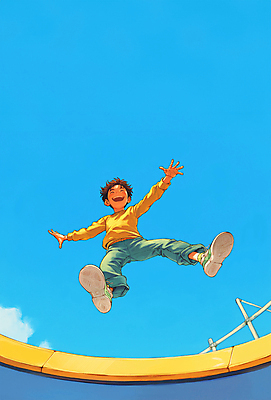 JPG 남자 행복 어린이 일러스트 청소년 놀이 하늘 팔벌리기 밝음 한명 소년 여름 점프 에너지 자유 디지털합성 즐거움 역동적 활기 긍정적 소년한명만 편집소스 국내일러스트 AI일러스트 AI콘텐츠 1 계절 감정 컨셉 모션 사람 남자한명만 소년만 파일형식