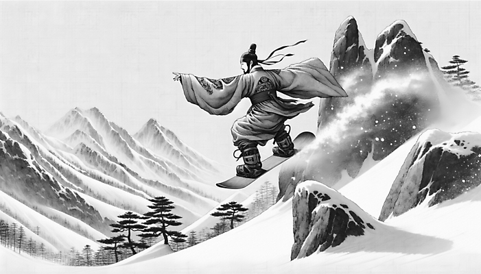 JPG 남자 스포츠 일러스트 팔벌리기 겨울스포츠 산 흑백 한명 성인 운동 눈 스노우보드 전통의상 한복 조선시대 디지털합성 역동적 성인남자한명만 설산 국내일러스트 AI일러스트 AI콘텐츠 자연요소 1 한국전통 전통 컨셉 모션 날씨 촬영기법 건강 사람 보드_스포츠 역사 남자한명만 성인남자만 파일형식