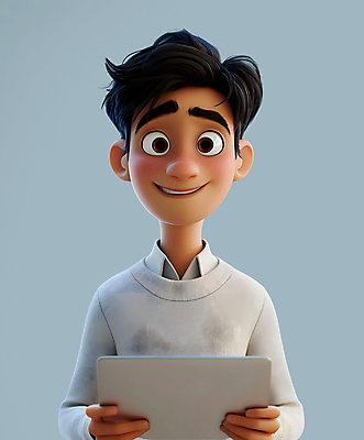 PSD 편집이미지 남자 대학생 3D캐릭터 한명 들기 상반신 성인 노트북 태블릿 3D 디지털합성 성인남자한명만 편집소스 너드 편집3D 캐릭터 1 학생 모션 사람 전자제품 스마트기기 남자한명만 성인남자만 파일형식