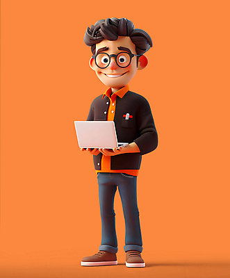 전신 PSD 편집이미지 남자 대학생 3D캐릭터 한명 들기 성인 노트북 태블릿 3D 디지털합성 성인남자한명만 안경낌 편집소스 너드 편집3D 캐릭터 1 학생 안경 모션 사람 전자제품 스마트기기 남자한명만 성인남자만 파일형식