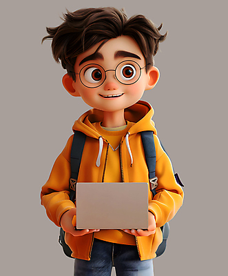 PSD 편집이미지 남자 대학생 3D캐릭터 한명 들기 상반신 성인 노트북 태블릿 3D 디지털합성 성인남자한명만 안경낌 편집소스 너드 편집3D 캐릭터 1 학생 안경 모션 사람 전자제품 스마트기기 남자한명만 성인남자만 파일형식