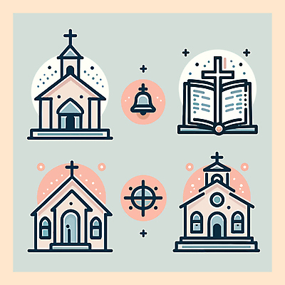 아이콘 기독교 십자가 사람없음 세트 교회 성경 종 2D아이콘 AI파일 종교 종교용품 종교건축 건물 파일형식 벡터
