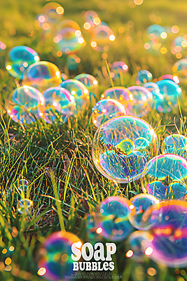 PSD 편집이미지 백그라운드 잔디 사람없음 비눗방울 이미지편집 식물 파일형식