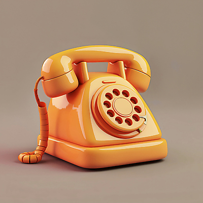 JPG 편집이미지 사람없음 갈색 3D 전화기 광택 다이얼 편집3D AI컴퓨터그래픽 AI콘텐츠 컬러 디지털합성 파일형식