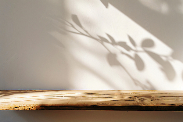 JPG 나무 편집이미지 선반 그림자 사람없음 햇빛 흰색 분위기 편집실사 AI포토 AI콘텐츠 식물 컬러 가구 컨셉 태양 CG 파일형식