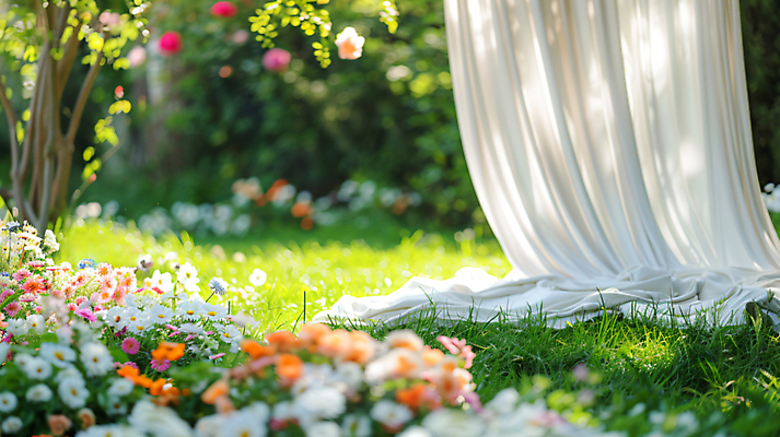 JPG 나무 편집이미지 꽃 백그라운드 자연 잔디 사람없음 햇빛 정원 봄 분위기 천 디지털합성 편집실사 AI포토 AI콘텐츠 식물 계절 컨셉 태양 직물 CG 생태계 파일형식